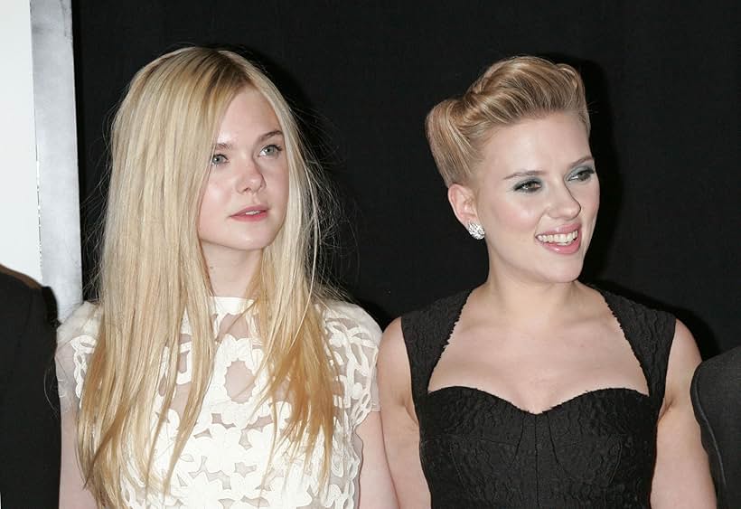 Scarlett Johansson and Elle Fanning at an event for We Bought a Zoo (2011)