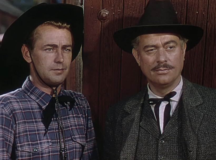 Alan Ladd and John Eldredge in Whispering Smith (1948)