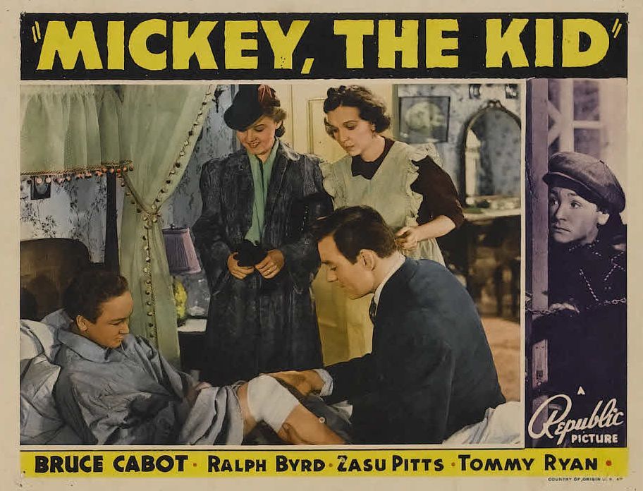 Ralph Byrd, Tommy Ryan, Zasu Pitts, and June Storey in Mickey the Kid (1939)