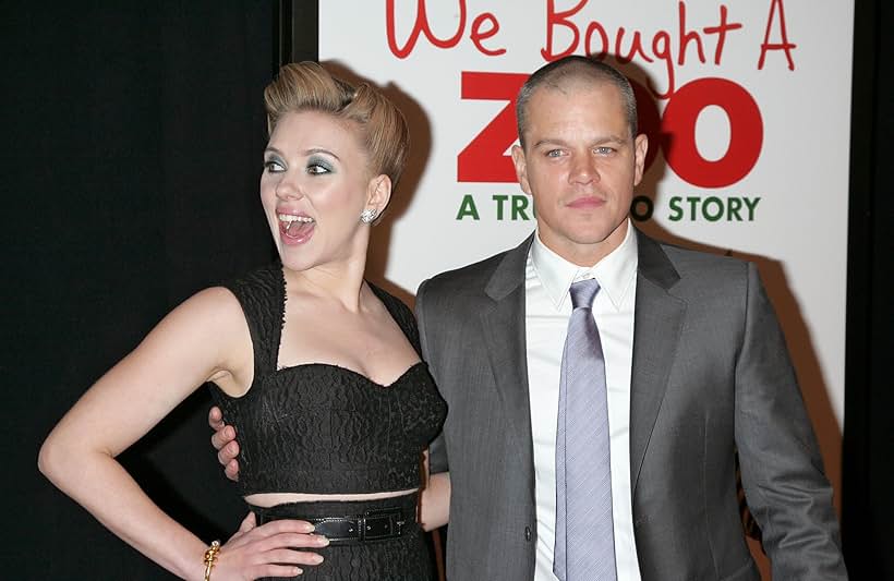 Matt Damon and Scarlett Johansson at an event for We Bought a Zoo (2011)