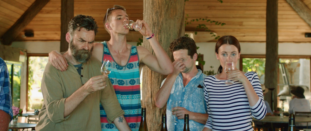 Steve Barr, Hayden J. Weal, Nick Davies, and Gemma Easton in Getting Toasted (2019)