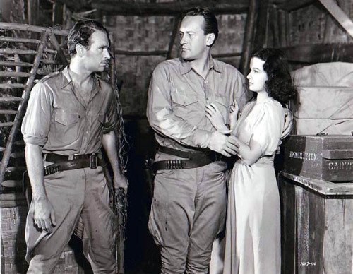 Joan Bennett, Douglas Fairbanks Jr., and George Sanders in Green Hell (1940)