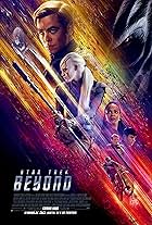 Simon Pegg, Zachary Quinto, Zoe Saldaña, Sofia Boutella, and Chris Pine in Star Trek Beyond (2016)