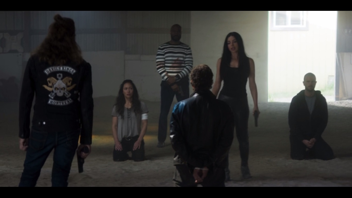 Kim Coates, David La Haye, Sharon Taylor, Ryan McDonald, Anna Hopkins, and Wole Daramola in Bad Blood (2017)