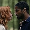 Alfred Enoch and Eleanor Tomlinson in The Couple Next Door (2023)