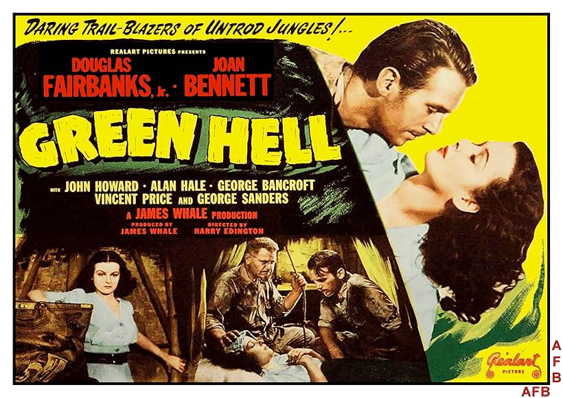 Joan Bennett, Douglas Fairbanks Jr., and Alan Hale in Green Hell (1940)