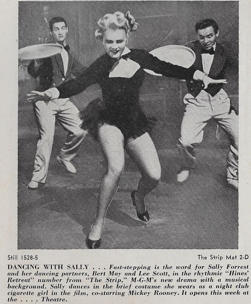 Sally Forrest, Bert May, and Lee Scott in The Strip (1951)