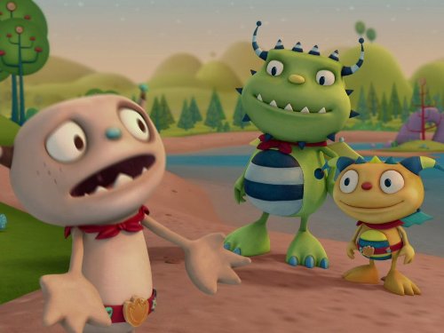 Lara Jill Miller and Tom Kenny in Henry Hugglemonster (2013)