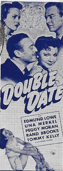 Rand Brooks, Edmund Lowe, Una Merkel, and Peggy Moran in Double Date (1941)