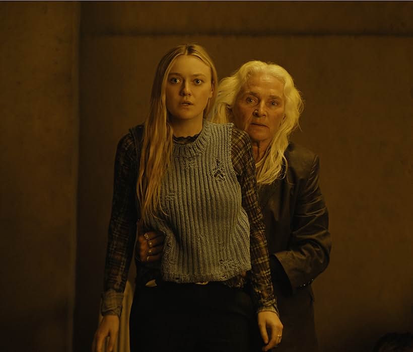 Dakota Fanning and Olwen Fouéré in The Watchers (2024)