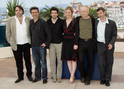 Lucas Belvaux, Éric Caravaca, Patrick Descamps, Gilbert Melki, Natacha Régnier, and Claude Semal at an event for The Right of the Weakest (2006)