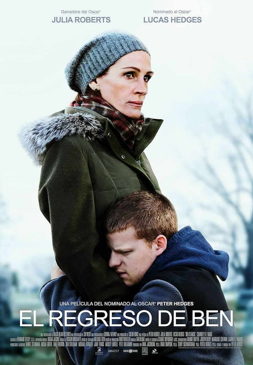 Julia Roberts and Lucas Hedges in Ben Is Back (2018)