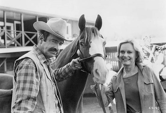 Walter Matthau and Alexis Smith in Casey's Shadow (1978)