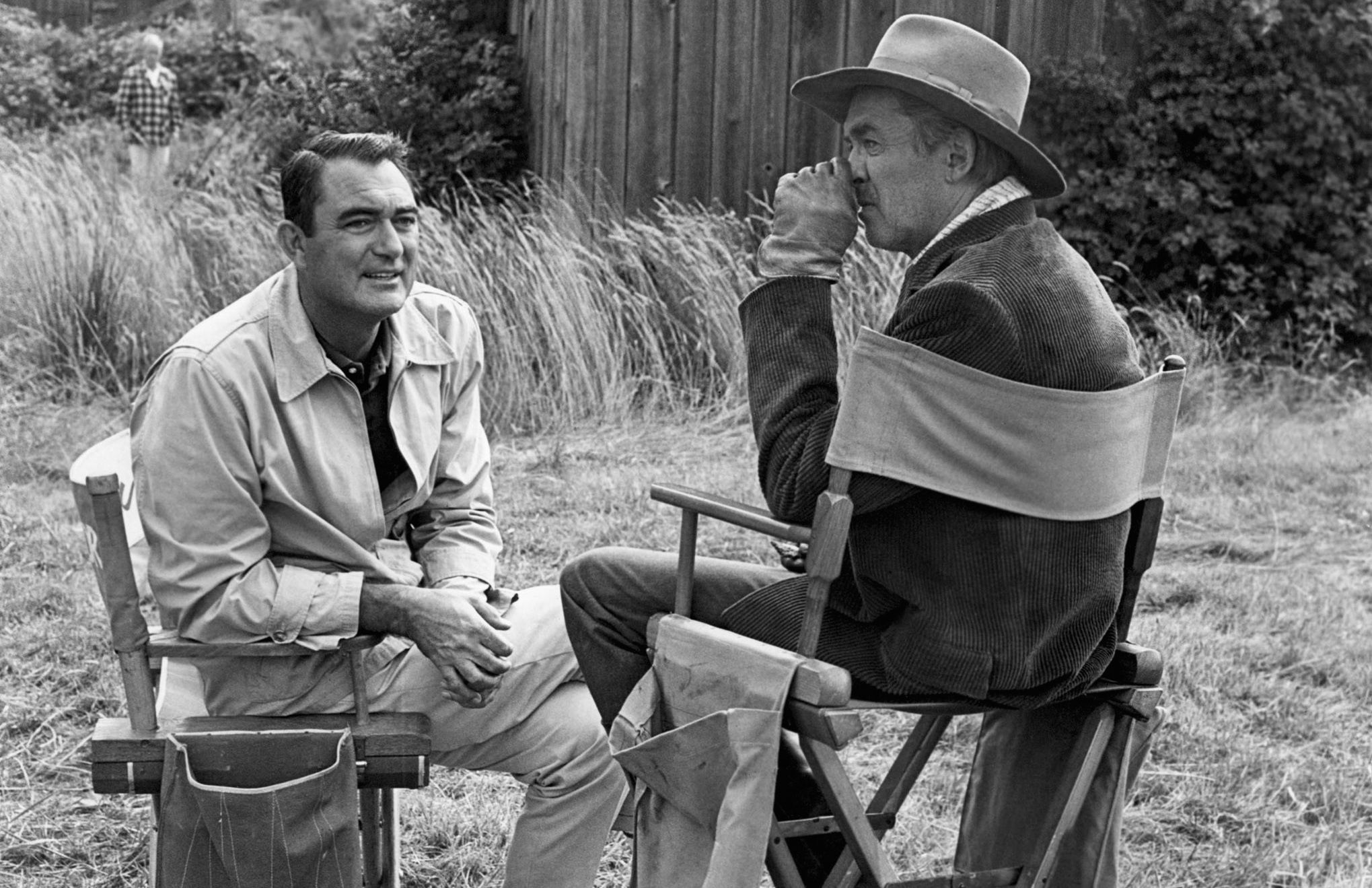 James Stewart and Andrew V. McLaglen in Shenandoah (1965)