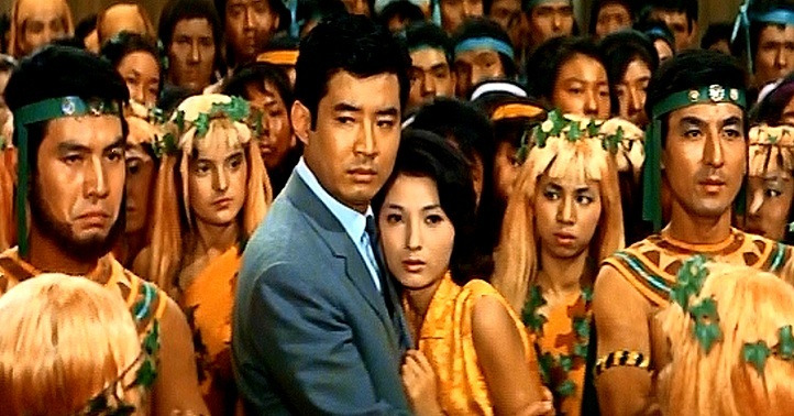 Yôko Fujiyama, Akihiko Hirata, Kenji Sahara, and Tadao Takashima in Atragon (1963)