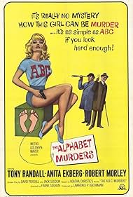 Anita Ekberg, Robert Morley, and Tony Randall in The Alphabet Murders (1965)