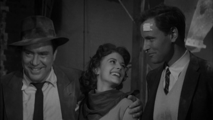 Natalie Wood, Richard Anderson, and Edmond O'Brien in A Cry in the Night (1956)