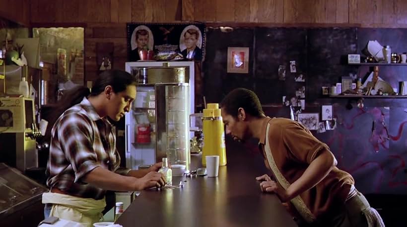 George Aguilar and G. Smokey Campbell in Bagdad Cafe (1987)