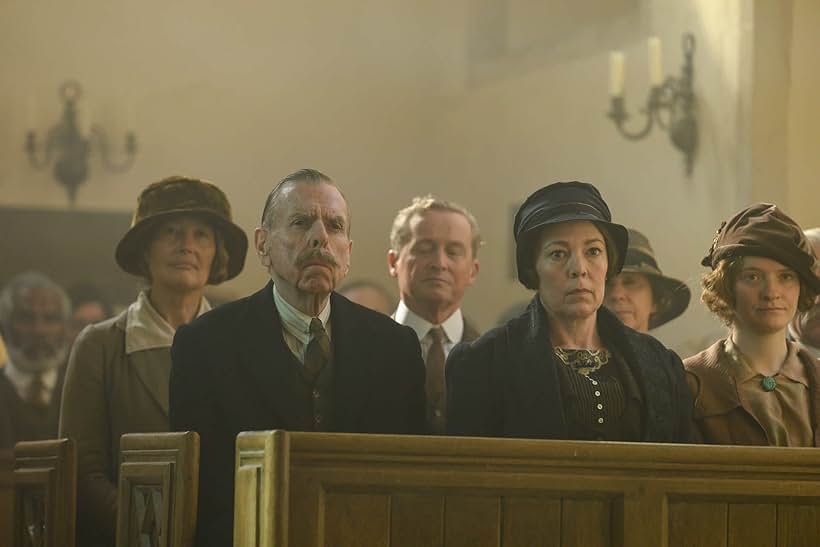 Timothy Spall and Olivia Colman in Wicked Little Letters (2023)