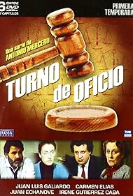 Juan Echanove, Carme Elias, Juan Luis Galiardo, and Irene Gutiérrez Caba in Turno de oficio (1986)