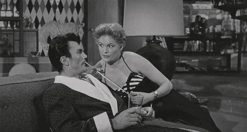 Jack Palance and Jean Hagen in The Big Knife (1955)