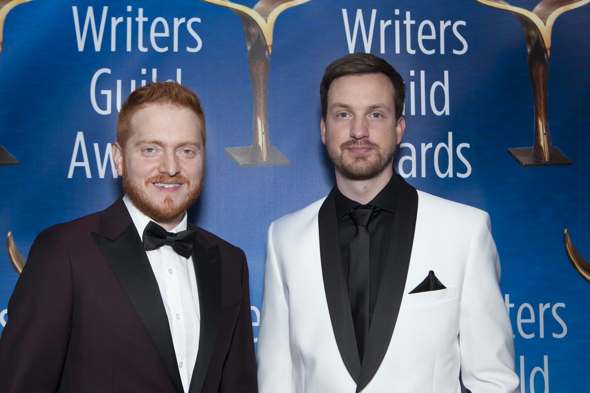 Bryan Woods and Scott Beck at the 2019 Writers Guild Awards