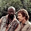 Louis Gossett Jr. and Chuck Norris in Firewalker (1986)