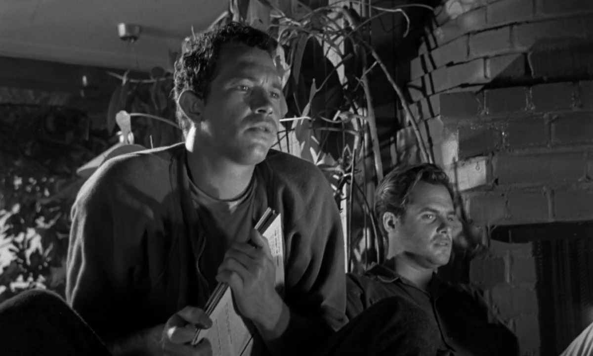 Corey Allen and Warren Oates in Private Property (1960)