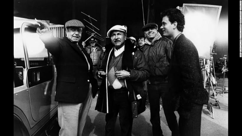 Tom Hanks, Jackie Gleason, and Garry Marshall in Nothing in Common (1986)