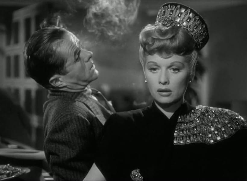 Lucille Ball and Elisha Cook Jr. in Two Smart People (1946)