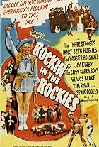 Moe Howard, Larry Fine, Cappy Barra Boys, Spade Cooley, Jay Kirby, Curly Howard, Mary Beth Hughes, Gil Taylor, Paul Trietsch, Ken Trietsch, Charles Ward, The Hoosier Hotshots, and The Three Stooges in Rockin' in the Rockies (1945)