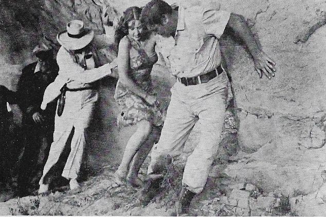 Ralph Dunn, Elena Verdugo, Joseph Vitale, and Johnny Weissmuller in The Lost Tribe (1949)