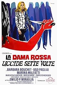 Barbara Bouchet in La dama rossa uccide sette volte (1972)