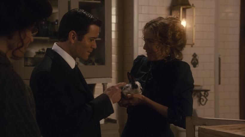 Yannick Bisson, Helene Joy, and Sophie Goulet in Murdoch Mysteries (2008)