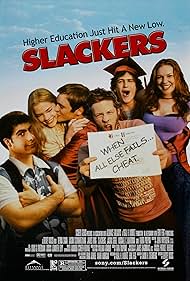 Devon Sawa, Jason Schwartzman, Jaime King, Michael C. Maronna, Laura Prepon, and Jason Segel in Slackers (2002)