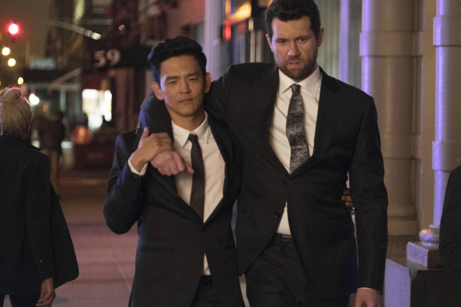 John Cho and Billy Eichner in Difficult People (2015)