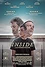 Guy Pearce, Vincent Miller, and Cosmo Jarvis in Inside (2024)