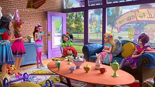 China Anne McClain, Jennifer Veal, Dove Cameron, Sarah Jeffery, Sofia Carson, and Brenna D'Amico in Descendants: Wicked World (2015)