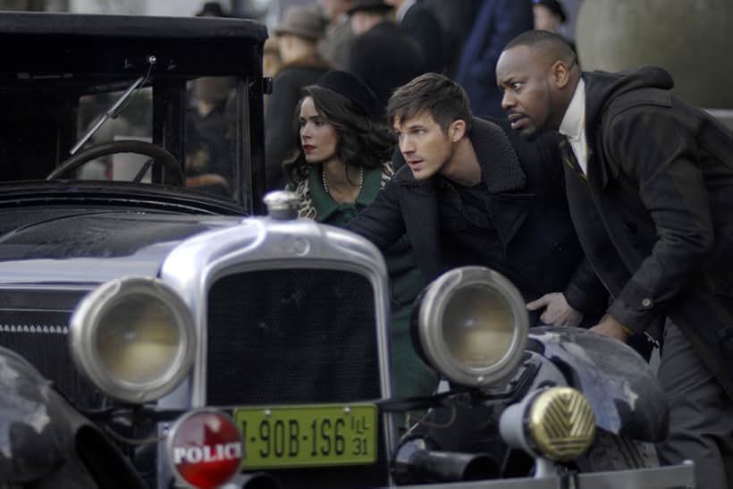 Malcolm Barrett, Abigail Spencer, and Matt Lanter in Timeless (2016)