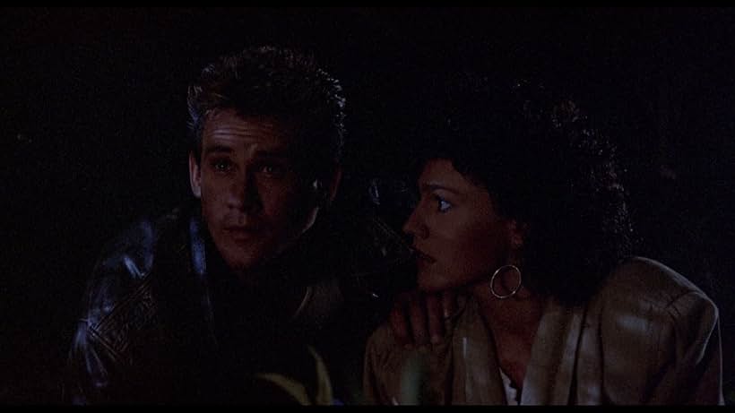 Michael Dudikoff and Michelle Botes in American Ninja 2: The Confrontation (1987)