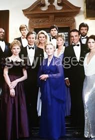 Joan Fontaine, Melissa Sue Anderson, Lois Chiles, Nicollette Sheridan, Michael York, Steve Inwood, Linda Purl, and Paul Shenar in Dark Mansions (1986)