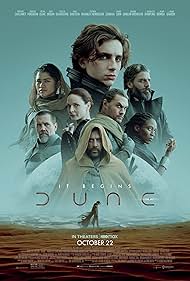 Javier Bardem, Josh Brolin, Rebecca Ferguson, Jason Momoa, Sharon Duncan-Brewster, Oscar Isaac, Timothée Chalamet, and Zendaya in Dune: Part One (2021)