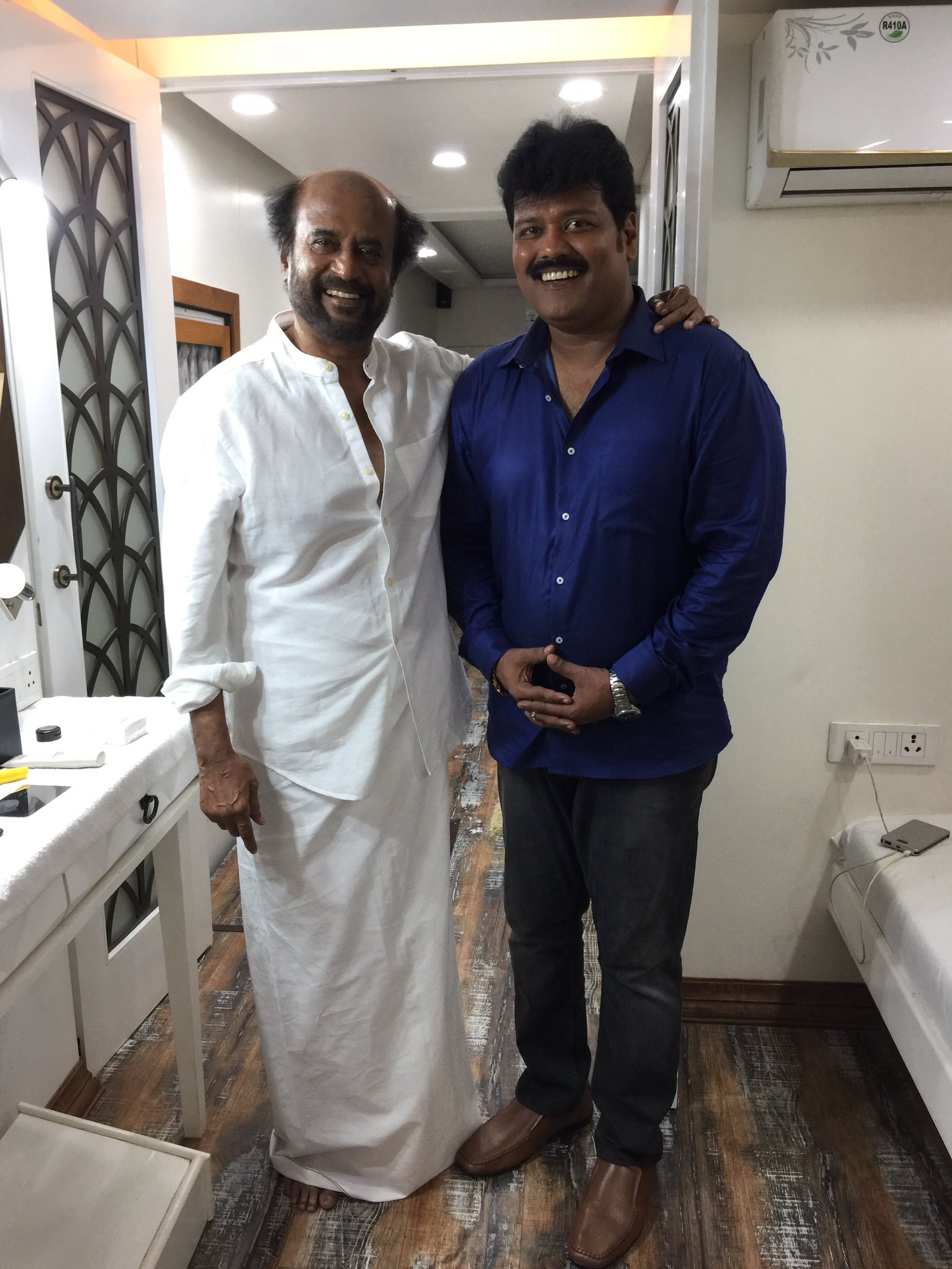 Rajinikanth and Sriman in Darbar (2020)