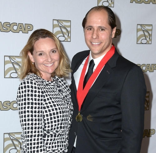 Didier and Lucy Lean Rachou arriving at the 2014 ASCAP Film and Television Awards, held at the Beverly Hilton, Beverly Hills, CA.