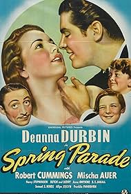 Deanna Durbin, Mischa Auer, Kenneth Brown, Robert Cummings, and Billy Lenhart in Spring Parade (1940)