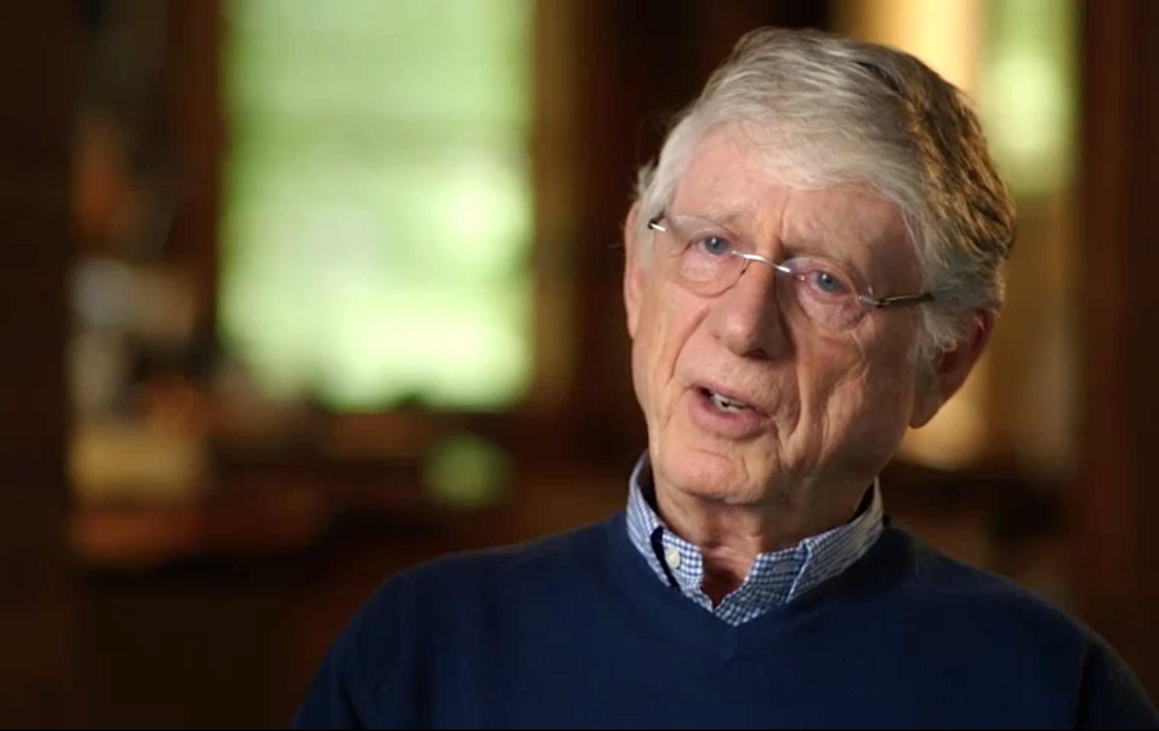 Ted Koppel in Hesburgh (2018)