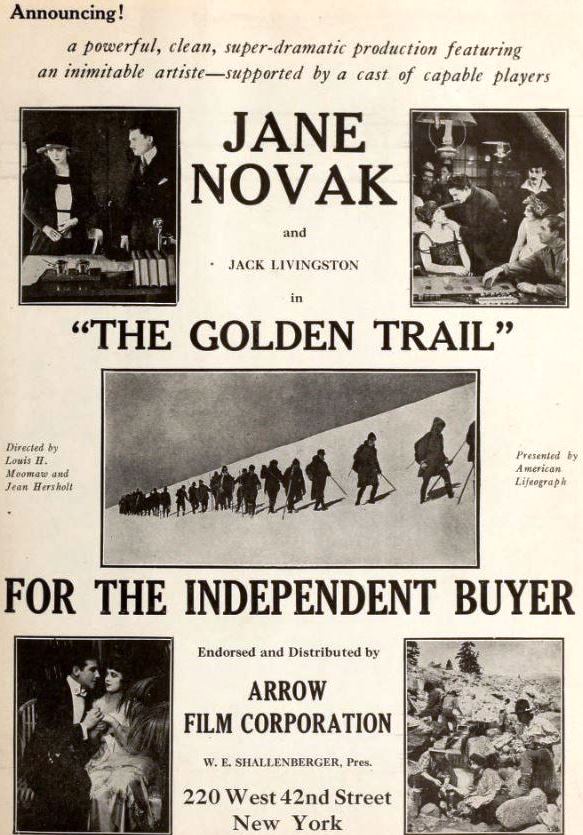 Al Ernest Garcia, Jean Hersholt, Jack Livingston, Otto Matieson, Jane Novak, Broderick O'Farrell, and Bert Sprotte in The Golden Trail (1920)