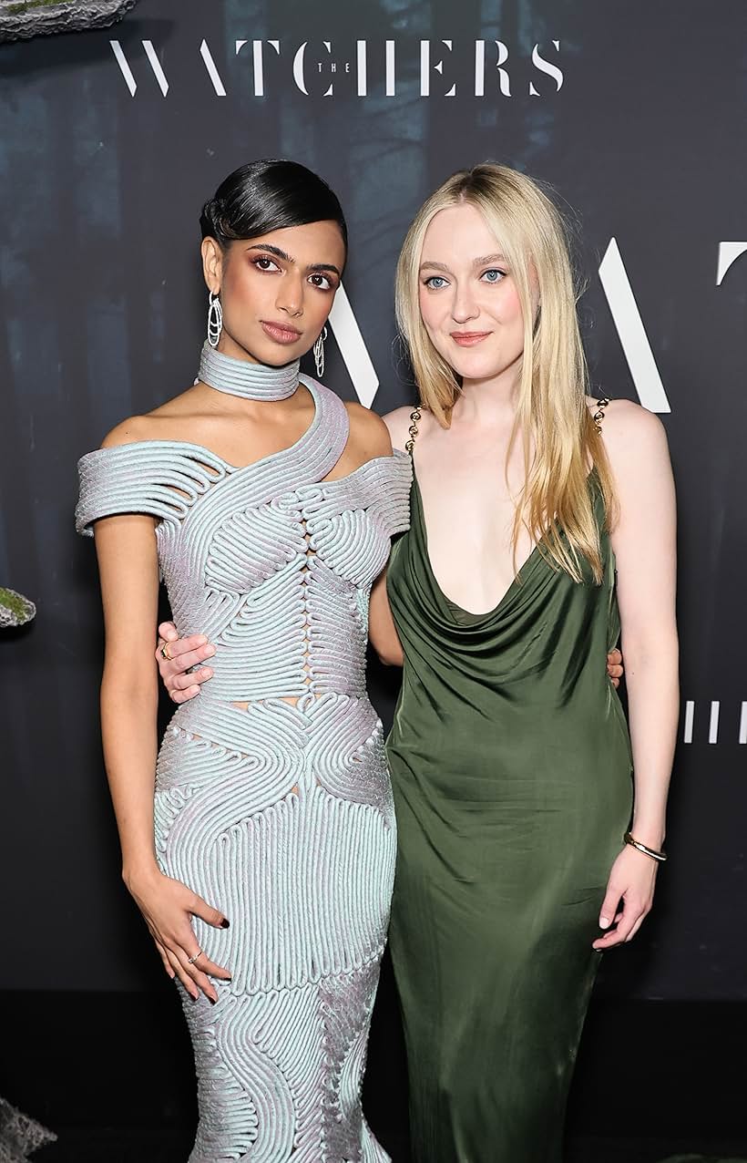 Dakota Fanning and Ishana Shyamalan at an event for The Watchers (2024)