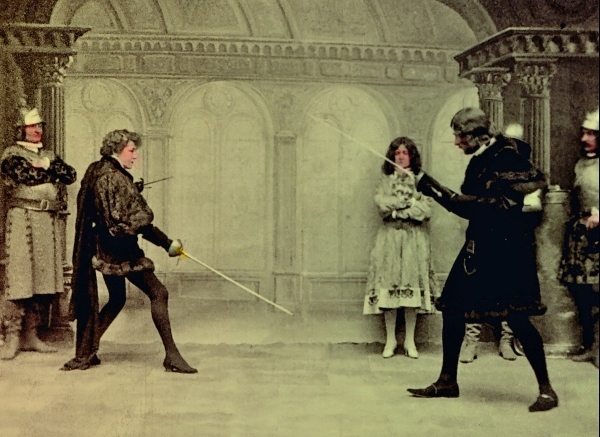 Sarah Bernhardt in Hamlet, Duel Scene with Laertes (1900)