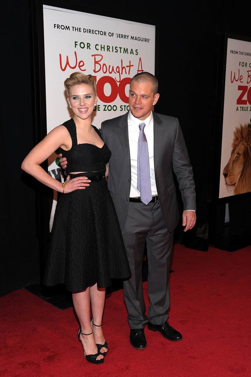 Matt Damon and Scarlett Johansson at an event for We Bought a Zoo (2011)